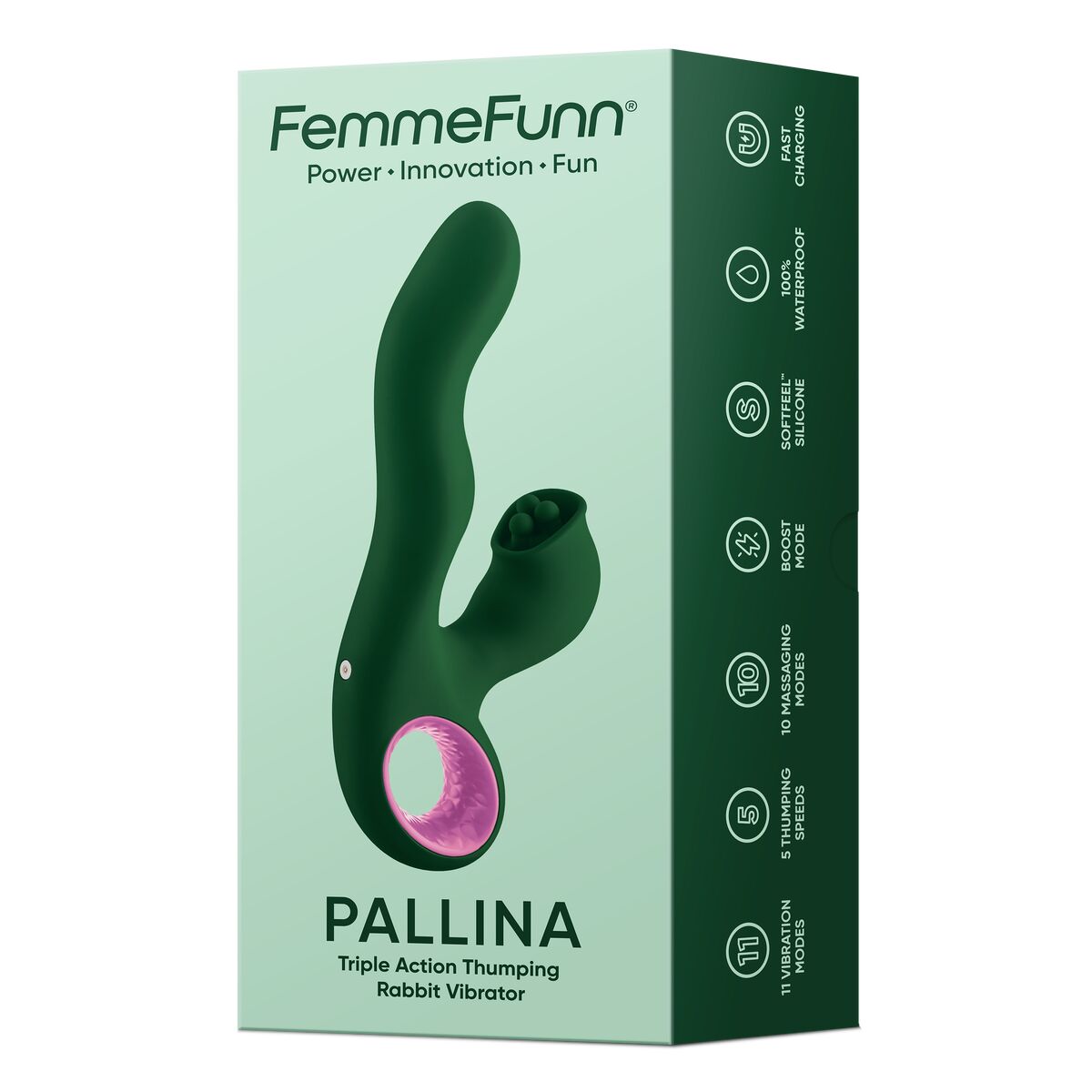 G-Punkt Vibrator FemmeFunn Grøn